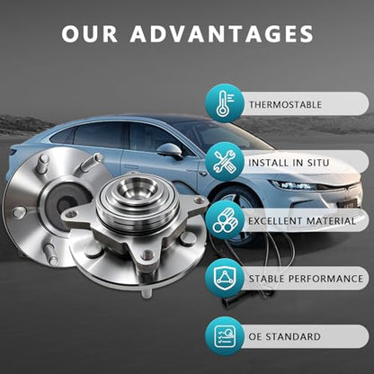 515042 Front Wheel Bearing Hub Assembly for 2003-2006 Ford Expedition | Hub for 03-06 Lincoln Navigator RWD 2WD Only, Eliminates Noise, Simple Installation, Direct Bolt-On, No Warning Lights - size: 515042