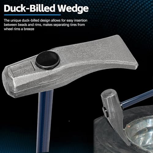 Sunluway Tire Bead Breaker Wedge Replacement for Ken-Tool 35429 Bead Brkg Wg, 32 in, STL, Duck-Billed Tire Hammer for Passenger Car, Truck, SUV, ATV, Motorcycle, Bus, Farm Tractor, Aircraft Tire