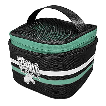 Bundle-4 Items: Bearing Press red, BPM Blue 4 Pack Wheels, Wheel Bag Black/Blue and Black/Green