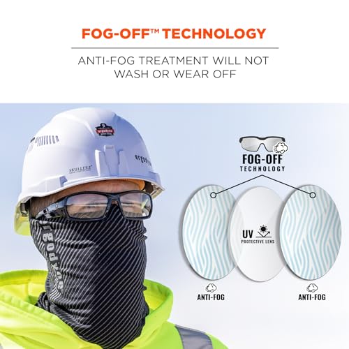 Ergodyne Skullerz ODIN Anti Fog Safety Glasses - color: Clear Lens, Matte Black Frame, size: Matte Black Frame