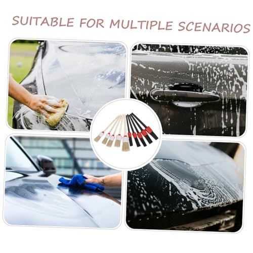 10pcs Car Interior Cleaning Brush Set with Pp Bristles 0.25kg – Automotive Detail Brushes for Dashboard, Air Vents, Engine Parts, and Vehicle Interior Care