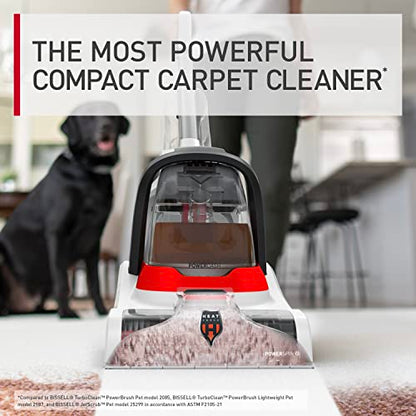 Hoover PowerDash Pet+ Compact Carpet Cleaner, Lightweight Carpet Shampooer | Heatforce Faster Drying, Pet Brush Roll, Use with a Carpet Cleaner Solution for a Bright, Refreshed Home - style: PowerDash Pet+