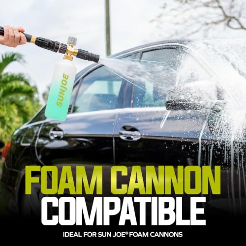 Sun Joe Snow Foam Car Wash Soap & Cleaner Concentrate, Coconut Scent, 1 Gallon - Cleaning Solution for Automotive Vehicles, Vinyl, Aluminum, Wood, & Brick Surfaces, SPX-FCS1G-COC - style: Coconut Car Snow Foam Cleaner