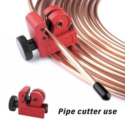 3/16 Brake Line Kit with 16 Brake Line Fittings and Tubing Bender,Double & Single Brake Line Flaring Tool Kit Car Accessories Fits for Most Hydraulic Braking Systems