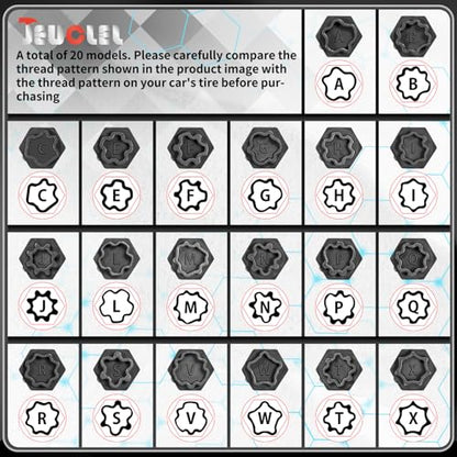 22PCS Wheel Locking Nut Key Kit Compatible with Audi 2002-2012 | Wheel Lock Nut Socket Adapter Set, Anti-Theft Lug Removal Tool, Anti-Theft Screw Remover, Repair Tool, Tyre Fitting, garage - size: 22pcs Socket Set