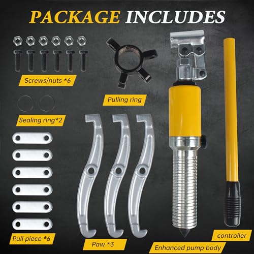 RATTMMOTOR YL-30T Hydraulic Gear Puller 30 Ton Max. 60mm Stroke 2 or 3 Jaw Puller Bearing Hub Separator Tool Kit - style: 30 Ton