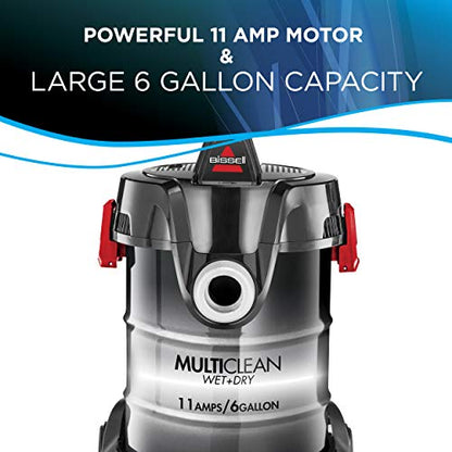 Bissell 2035M MultiClean Wet/Dry Garage and Auto Vacuum Cleaner, Red