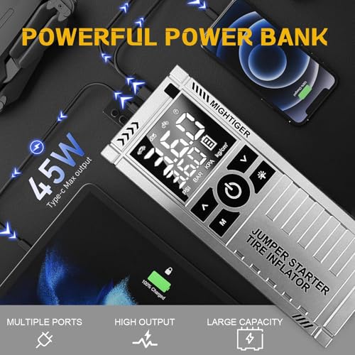 Car Battery Jump Starter, Portable Car Jump Starter for Up to 4.5L Gas and 3.5L Diesel Engines, 12V Jump Box with 3 Modes Flashlight and Jumper Cable - style: 850A