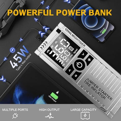 Car Battery Jump Starter, Portable Car Jump Starter for Up to 4.5L Gas and 3.5L Diesel Engines, 12V Jump Box with 3 Modes Flashlight and Jumper Cable - style: 850A