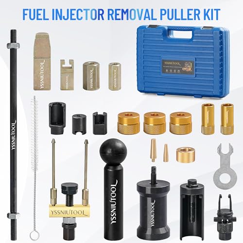 Fuel Injector Removal Puller Kit Injector Seal Install Tool Compatible with VW TDi 4 Cyl 8V 16V Diesel, Replacement for VW Audi1.2 1.4 1.6 1.8 2.0 2.7 3.0 3.2 3.6 V6 4.2 V8 FSI TSI TFSI Petrol