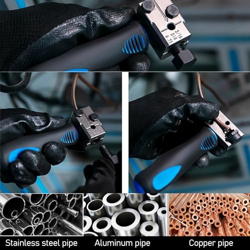 11PCS Brake Line Flaring Tool Kit, 3/16" and 1/4" SAE & 3/16" DIN Double & Single Flaring Tool for Vehicle Brake Hydraulic Lines