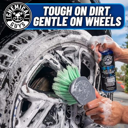 Chemical Guys, Signature Series Wheel Cleaner, All Finishes, Citrus, 32 oz | Citrus-based spray lifts brake dust and grime from wheels and tires, safe on painted, coated and polished rims