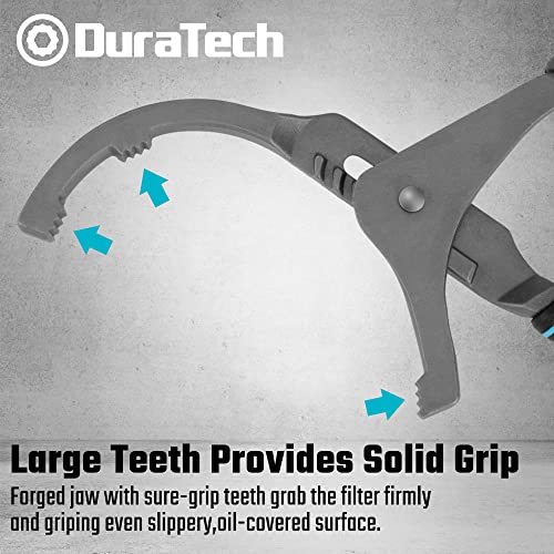 DURATECH Oil Filter Wrench Set, 9" & 12" Oil Filter Removal Tools | Pliers for Cars, Trucks, Motorcycles