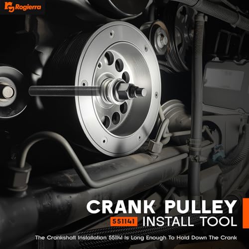 For GM 25264 Harmonic Balancer Puller, Harmonic Balancer Installation Tool for LS ，Crank Pulley Puller for GM Chrysler Jeep Dodge, Harmonic Damper Puller for Engine Balancer Removal Replacement