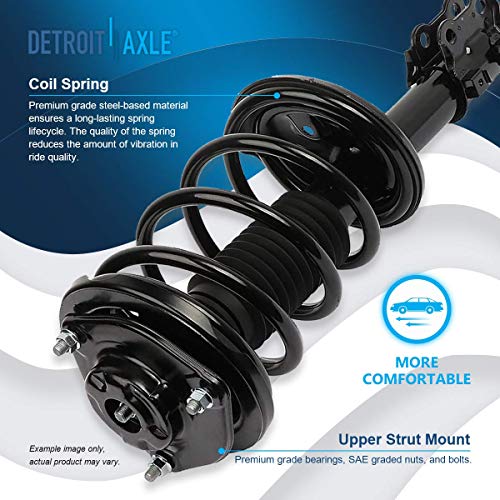 Detroit Axle - Front Struts for 2006-2010 Kia Optima 2007-2010 Magentis 2007-2011 Rondo, 2 Ready Suspension Struts w/Coil Spring Assembly 2008 2009 Replacement Quick Install Ready Strut Shock - size: 171135_171136/PAIR