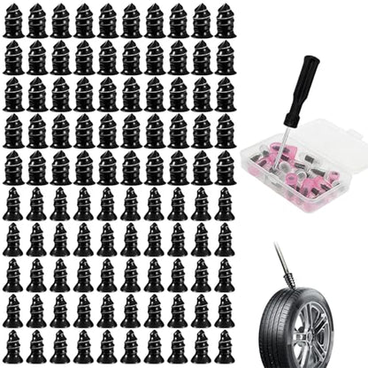 100-Piece Tire Repair Kit with Screw Plugs & Rubber Nails | Screw Plugs, Rubber Nails