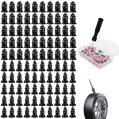 100-Piece Tire Repair Kit with Screw Plugs & Rubber Nails | Screw Plugs, Rubber Nails