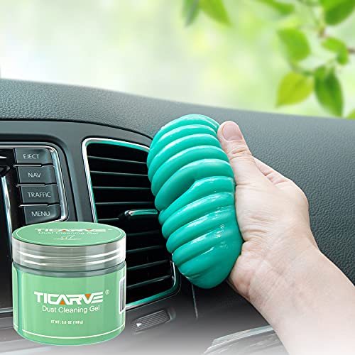 TICARVE Cleaning Gel for Car Detailing Car Cleaning Putty Auto Detailing Gel Detail Tools for Car Interior Cleaner Kit Car Vent Cleaner Automotive Car Cleaner Green - color: Green 1 Pack