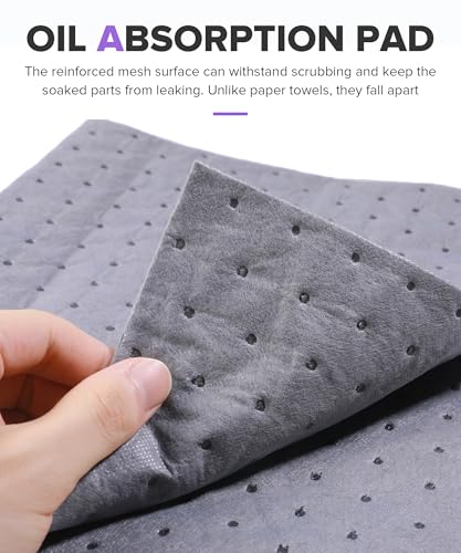 30PCS Absorbent Pads,Car Accessories Oil Cleanup Absorbers,Automotive Spill Mat for Absorbing Protecting,Drip and Spill Pads for Garage,Used for Oil,Water,General Wet Spill Cleanup