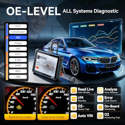 THINKCAR OBD2 Scanner Diagnostic Tool Lifetime Free, ThinkScan 689 Car Scan Tool with 34 Reset Function,Scanner for Car with 3000+ Active Test,Advanced ECU Coding BI-Directional,Autoauth for FCA SGW