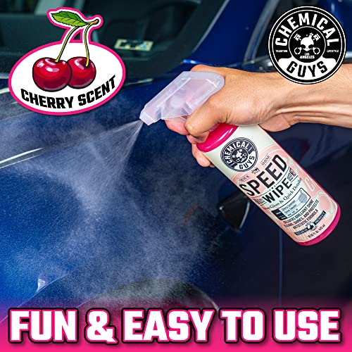 Chemical Guys, Speed Wipe Quick Detailer Spray, High Gloss Shine, 16 oz | Spray-and-wipe detailer adds instant streak-free gloss on paint, glass, wheels and trim between full washes - size: 16 Fl Oz (Pack of 1)