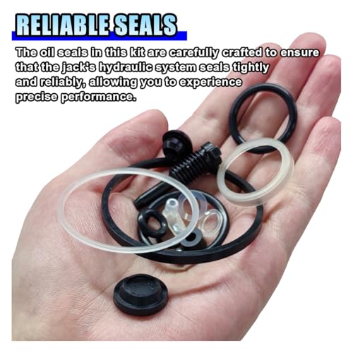 15PCS 3 Ton Floor Jack Seal Repair Kit, Complete Hydraulic Jack Oil Seal & O-Ring Set for Vertical Jacks, Universal Car Repair Tool for SUV, Truck, and Sedan (Vertical)