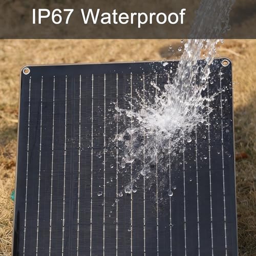 XINPUGUANG 10W 12V Solar Panel Battery Charger Maintainer Kits Trickle Charger with Charge Controller, Cigarette Lighter, Alligator Clips, for RV,Car, Truck, Boat(10W)