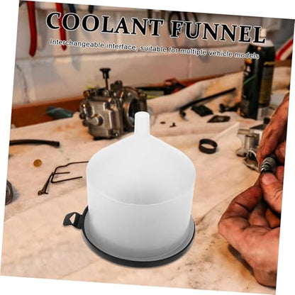 Zerodeko 1set Spill Coolant Filling Kit Radiator Funnel for Efficient Coolant Handling Durable Design Connectors Prevents Leakage and Spills