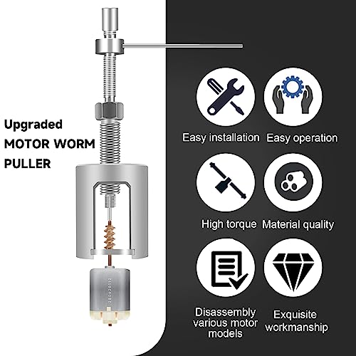 Stainless Steel Motor Gear Puller Pinion Puller Tool Kit for Automobile Motor DIY, RC Toy Helicopter Motor Refit, Upgraded No-Bend Version Large Torque High Strength Puller | for Automobile Motor DIY, RC Toy Helicopter Motor Refit, Upgraded No-Bend Versio