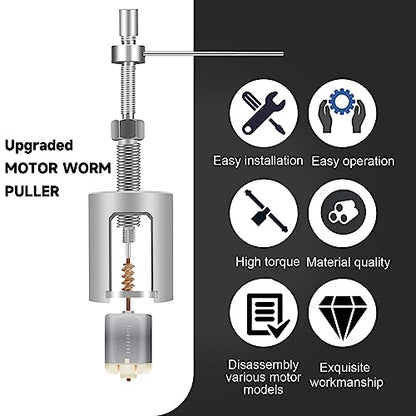 Stainless Steel Motor Gear Puller Pinion Puller Tool Kit for Automobile Motor DIY, RC Toy Helicopter Motor Refit, Upgraded No-Bend Version Large Torque High Strength Puller | for Automobile Motor DIY, RC Toy Helicopter Motor Refit, Upgraded No-Bend Versio