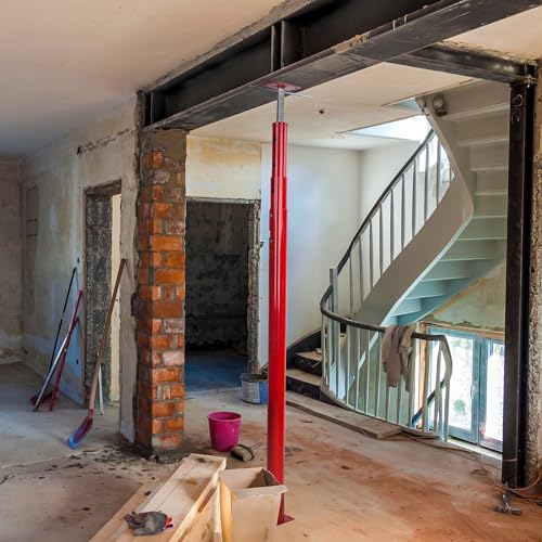 BISupply House Jacks for Leveling Crawlspace 3 Pack - 54-150 inch Adjustable Support Beam Basement Jack Post - Floor Lifting Joist Beam Brace for Cellar Ceiling - Screw Pole Jack - size: 54-150 Inch ( 3 PACK)