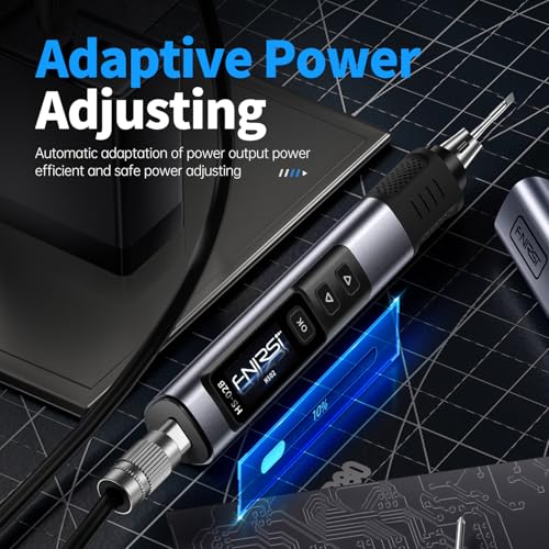 Bundle with HS02 100W Heat Set Insert Tool & Corded Soldering Iron Kit, F245 Soldering Tips