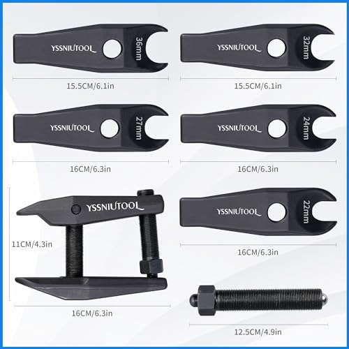 Ball Joint Separator Kit Heavy Duty Steel Control Arms Steering Knuckles Tie Rod Ends Remover Tool 22mm 24mm 27mm 32mm 36mm Replacement for BMW/Benz/Land Rover