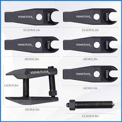 Ball Joint Separator Kit Heavy Duty Steel Control Arms Steering Knuckles Tie Rod Ends Remover Tool 22mm 24mm 27mm 32mm 36mm Replacement for BMW/Benz/Land Rover