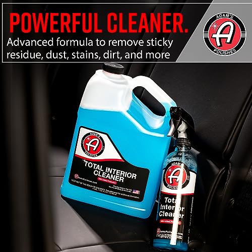 Adam's Polishes Interior Cleaner & Protectant (16oz) (2-Pack), Quick Detailer & SiO2 Protection, Ceramic Infused UV Protection, Anti-Static, For Leather, Vinyl, Plastics, Glass