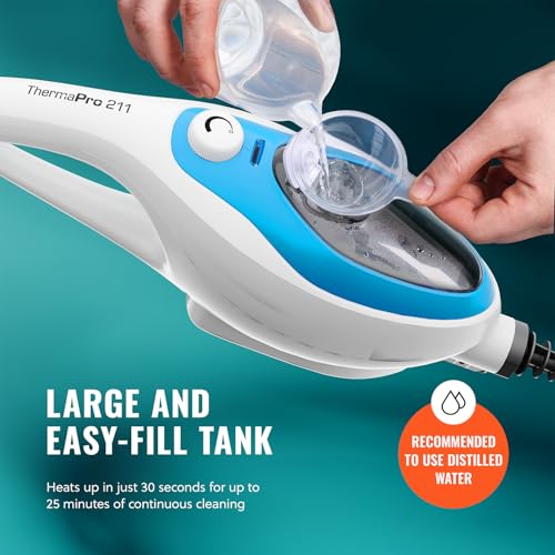 PurSteam 10-in-1 Steam Mop, Floor Steamer with Detachable Handheld Steam Cleaner for Tile, Hardwood Floors | Steam Mop with 10 Accessories | Detachable Steam Cleaner for Hard Floors, Stone, Hardwood, Tile | Washable Dirt Grip Pads - size: Large