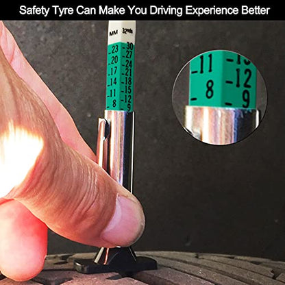 Godeson 88702 Smart Color Coded Tire Tread Depth Gauge (Pack of10) - size: 10 Pack