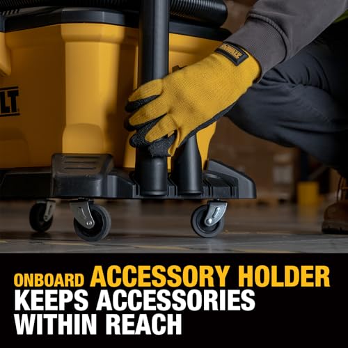 DEWALT 20V MAX Cordless Wet Dry Shop Vac 6 Gallon, Portable Vacuum Cleaner with Powerful Suction, Blower Function, On-Board Storage, Jobsite & Garage Vacuum, Tool Only, DXCVXA06B