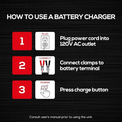 Vector VECBC50 50 Amp Battery Charger/Maintainer for Lithium or Lead Acid Batteries - size: 50 Amps
