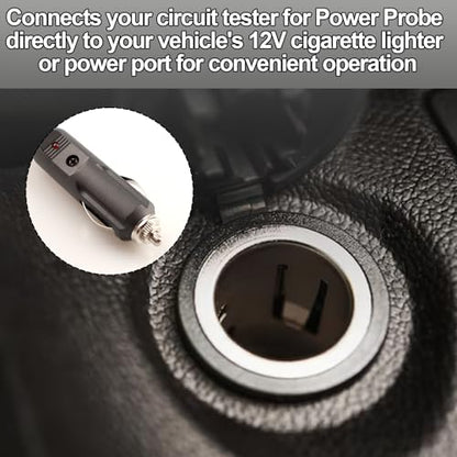 PPTK0026 Cigarette Power Port Adapter for Power Probe 3/3S/3Ez/ECT3000 Power Circuit Probe Tool Accessories. | PPTK0026 cigarette Lighter Adapter