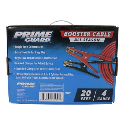 Prime Guard All Season Booster Cable | 20 Feet | 4 Gauge | SKU: 75-2110