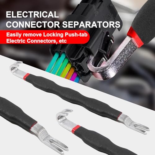 3-Piece Electrical Disconnect Pliers Set, 60 Degree Connector Separator, Car Fuel Line Breaking Tool