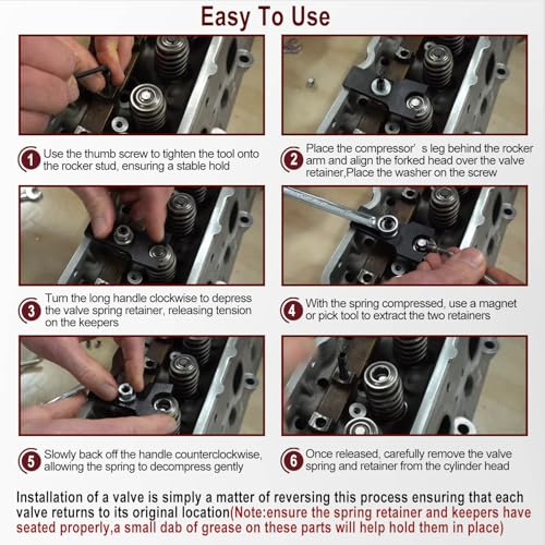 16560 Valve Spring Compressor Tool Fits for GM LS LSX LS1 LS2 LS3 LS6 LS7 LS9 LSA LQ4 LQ9 Engine