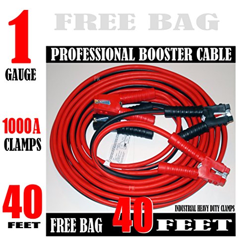 Industrial Heavy duty 40 Feet 1 Gauge Booster Jumper Cable