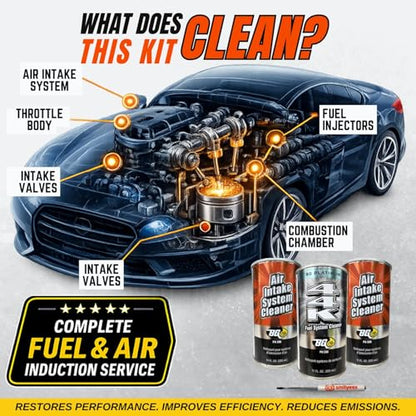 Smilyeez Listing for BG Air Intake & Fuel System Cleaner Kit K2902 - Includes 2 PN206 & 1 44K PN208 & Pocket Screwdriver (1 Kit)