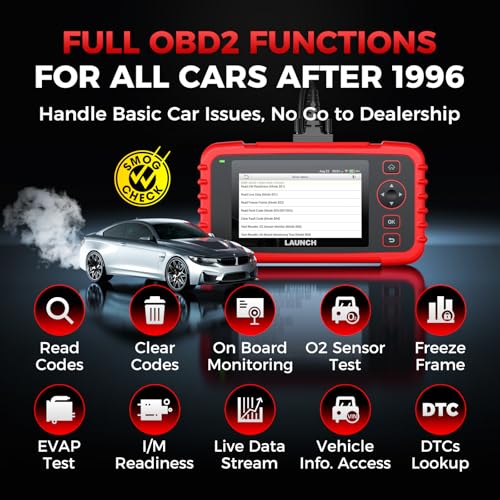LAUNCH CRP129X V2.0 OBD2 Scanner, 2026 Elite Lifetime Free Update Scan Tool, 12 Reset, Injector Coding, ABS/SRS/TCM/Engine System Diagnostic Scanner, Auto Vin, Car Scanner Diagnostic for All Cars
