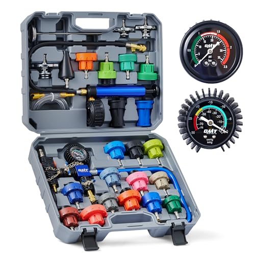 Orion Motor Tech Coolant Pressure Tester Kit, 33pc Master Coolant Vacuum Refill Kit with 23 Radiator Adapters, Radiator Cooling System Pressure Tester Kit with Vacuum Pump Vacuum Purge & Refill Tool - color: Gray
