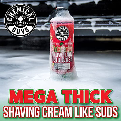 Chemical Guys CWS20816 Watermelon Snow Foam Car Wash Soap, (Works with Foam Cannons or Bucket Washes) Safe for Cars, Trucks, Motorcycles, RVs & More, 16 fl oz, Watermelon Scent - size: 16 Fl Oz (Pack of 1), style: SOAP