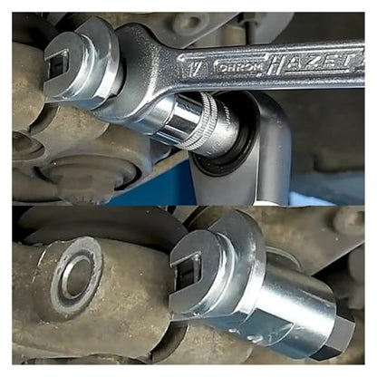 Car Hydraulic Shock Absorber Removal Tool Claw Strut Spreader Suspension Separator Manual Ball Joint Bushing Removal Tool Kit(Sliver) - color: Sliver