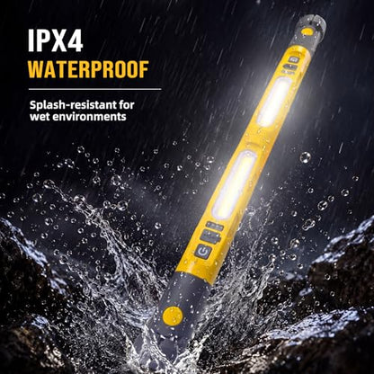 Under Hood Work Light Bar,Rechargeable Magnetic LED Work Light with 180° Swivel Head and 360° Rotating Hook, Under-Hood Work Light Strip, Ideal for Repair, Garage, Workshop, Camping